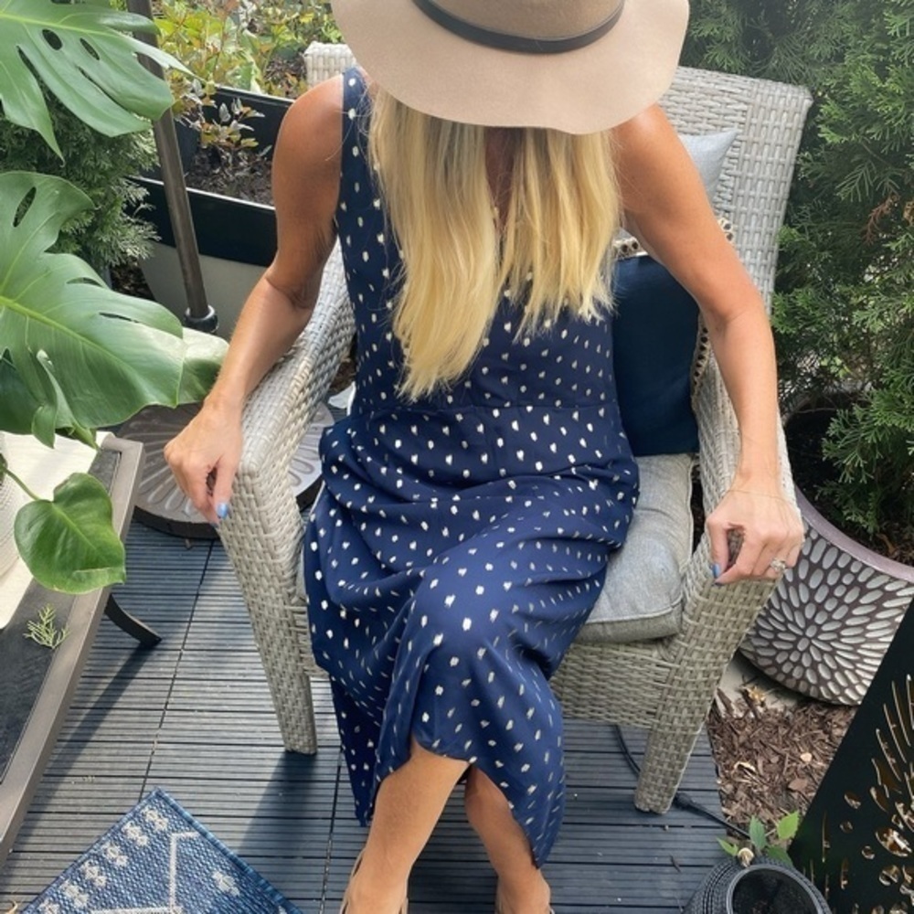 Ted Baker High Low Navy Dress